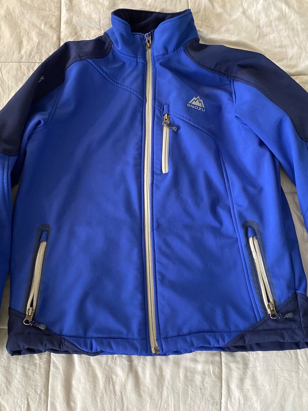 Snozu Royal Blue Softshell Jacket with Navy Panels